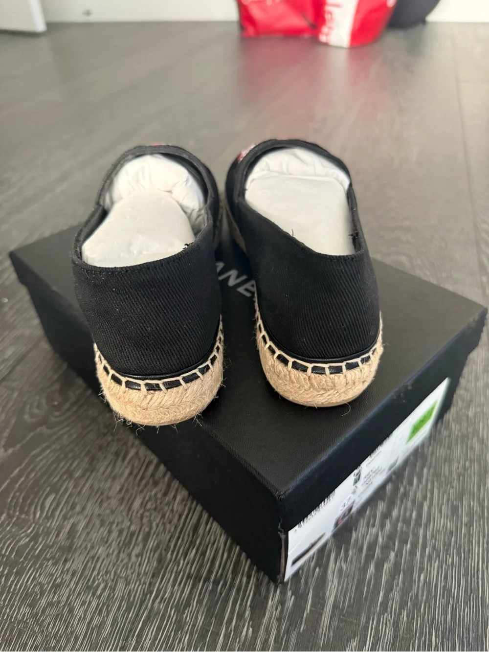Chanel Embroidered Floral CC Espadrille Brand New